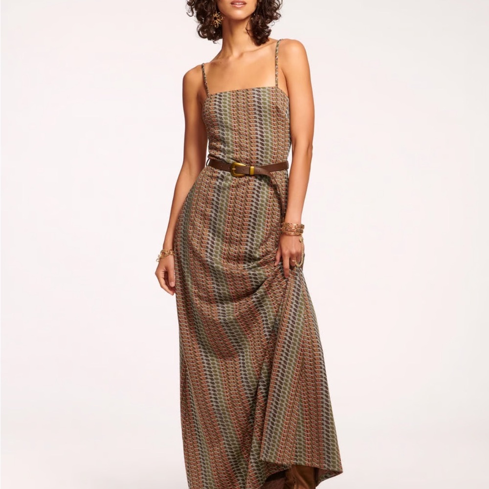 Ramy Brook Multicolor Striped Maxi Dress